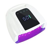 Lampe UV Sèche Ongles, Lampe UV rechargeable 96 W for séchage de vernis à ongles gel, lampe LED UV sans fil for manucure(Red light White)