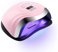 Lampe Uv Sèche Ongles, Lampes À Ongles Professionnel,Séchage Rapide 4 Minuterie De 10s/30s/60s/99s,36 Leds, Grand Lcd Ecran Base Démontable (Fantasy-Pink Silver)