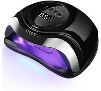 Lampe Uv Sèche Ongles, Lampes À Ongles Professionnel,Séchage Rapide 4 Minuterie De 10s/30s/60s/99s,36 Leds, Grand Lcd Ecran Base Démontable (Noble-Black Silver)