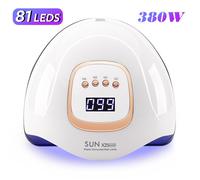 Lampe UV SUN X25 pour ongles 380W, 81 LED, sèche-ongles avec écran LCD, lampe de manucure à séchage rapide