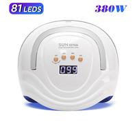 Lampe UV SUN X27 pour ongles 380W, 81 LED, sèche-ongles avec écran LCD, lampe de manucure à séchage rapide