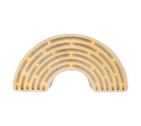 Lampe veilleuse arc-en-ciel bois naturel