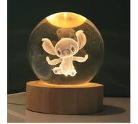 Lampe Veilleuse Boule de Cristal Stitch 3D