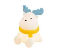 Lampe veilleuse chambre pour enfant en résine marron blanc
