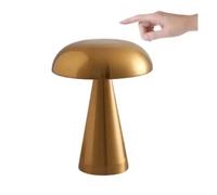 Lampe veilleuse Champignon Tactile intensité variable Rechargeable Intensité Variable Doré