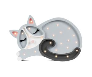 Lampe veilleuse chat gris