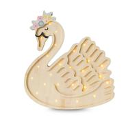 Lampe Veilleuse Cygne Bois Naturel