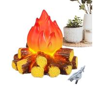 Lampe Veilleuse De Camp Statue Décorative LED Flamme Réaliste Et Chaude | Décorations Brasero Factice Pour Intérieur Pour Maison, Table, Entrée, Chambre, Salon,