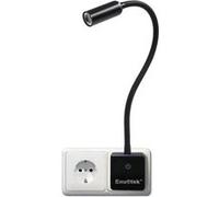 Lampe Veilleuse Liseuse Chevet Applique Murale de Spot LED Dimmable Tactile sur Prise de Courant 3W 280Lm Eclairage Blanc Naturel 5000K Pas Fonction de Telecommande Lot de 1 de Enuotek Blanc G