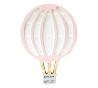 Lampe veilleuse montgolfière rose poudr