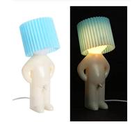 Lampe Veilleuse Naughty Boy Protection Des Petit Homme Timide Lampe Créative Chambre Lampe De Table Pour La Décoration De La Maison Couple Joli Cadeau Fête-Bleue