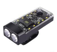 Lampe Vélo Montagne Mode pour strobe Éclairage Longue Distance | Trois modes éclairage, fort faible pour strobe, adaptation conditions route, commutation pour facile rapide(B)