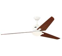 Lampe Ventilateur de plafond avec Télécommande Eco Aviatos 162 cm Blanc Cerisier