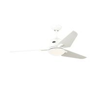 Lampe Ventilateur plafond avec Télécommande Basse Conso Eco Aviatos 132 cm Blanc