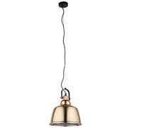 Lampe Verre Zero Abat-Jour en Or Métal Ø30cm Ronde Pendelleuchte à Manger