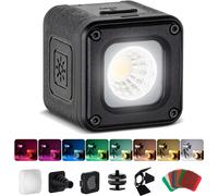 Lampe Vidéo À Led, Kit D'Éclairage Portable Étanche, Mini Cube Avec 8 Filtres De Couleur, Lampe De Photographie À Remplis Variable 5600K Cri95-3405[Camera3392]