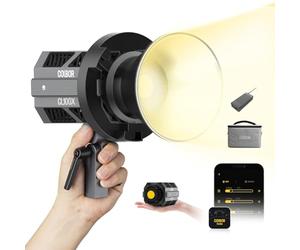 Lampe Vidéo, COLBOR CL100X 110W COB Video Light CRI97+ 25,070Lux at 1m Lampe de Studio 10 Effets de Lumière Montage Bowens avec Contrôle APP pour Video Photo, LED-Lumière-Vidéo-Lampe-Eclairage