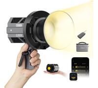 Lampe Vidéo, COLBOR CL60 65W COB Video Light 2700K-6500K CRI97+ LED Continue Lumière 10 Effets d'Éclairage avec Contrôle APP Bowens Mount pour Studio Photographie, Lumière-Vidéo-LED-Studio-Lampe
