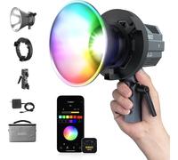 Lampe Vidéo, COLBOR CL60 65W COB Video Light 2700K-6500K CRI97+ LED Continue Lumière 10 Effets d'Éclairage avec Contrôle APP Bowens Mount pour Studio Photographie, Lumière-Vidéo-LED-Studio-Lampe
