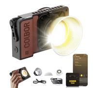 Lampe Vidéo, COLBOR Wonder W60 60W Éclairage Continu Portable 345g Contrôle APP avec DC/Type C Compatible avec Zhiyun pour Interview Live Streaming, Lumière-Vidéo-LED-Photographie-Lampe