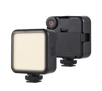 Lampe Vidéo LED de Poche, Lumière Naturelle Douce, Compacte, Facile à Transporter avec Supports de Griffe pour Trépied, Perche à Selfie, Température de Couleur 5600 K