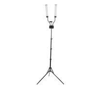 Lampe Vidéo LED, Double Bras à intensité Variable 3000 K-6500 K, Lampe de Studio avec Support de Téléphone, Trépied Réglable, Hauteur de 90 Cm à 180 Cm, Kit D'éclairage LED pour