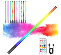Lampe vidéo LED portable 120 cm, bâton lumineux Mood1 Pro, intensité variable et mémoire, batterie intégrée de 5000 mAh, lampe photo RVB pour YouTube, TikTok, streaming de jeux, bar de fête