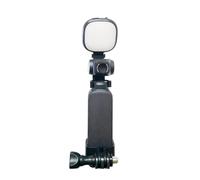 Lampe Vidéo LED pour 3, Petite Lumière Auxiliaire avec 3 Températures de Couleur, Objectif Zoom 2X, Lumière Selfie avec Support, Lumière de Remplissage pour 3