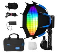 Lampe vidéo LED RVB Amaran Ray 120c avec Sac Portable Octa Dome 30 Softbox