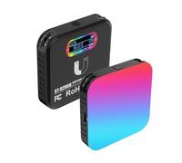 Lampe Vidéo RGB de Poche, LED Dimmable 2500K - 9000K, Compacte et Polyvalente - Batterie Longue Durée, 20 Effets d'Éclairage, pour Photo et Vidéo