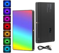Lampe vidéo RVB ULANZI LT003, Panneau LED Portable 15 W avec 2100 lumens, Lampe vidéo 10" à intensité Variable 2500 K-9000 K, Batterie 8000 mAh intégrée pour caméra vidéo DSLR