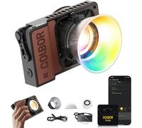 Lampe Vidéo,Wonder W60R 60W RGB Éclairage Continu Portable 345g Contrôle APP avec DC/Type C pour Tournage Intérieur et Extérieur Interview Live Streaming, Lumière-Vidéo-LED-Photographie-Lampe