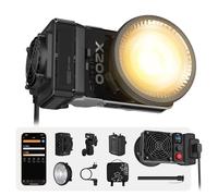 Lampe Vidéo ZHIYUN MOLUS X200 Bicolore Combo [Officiel] 200W Éclairage Professionnel Portable pour Photographie, éclairage à Sortie Continue, Bowens Mount, 2700K~6500K/CRI≥95/TLCI≥97, 800g, Youtubeur