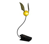 Lampe de Lecture Golden Snitch avec Clip Lumi - Marchandise Officielle Harry Potter, Lampe de Livre à Clip pour Lecture Nocturne Fonctionne sur Piles, Doré