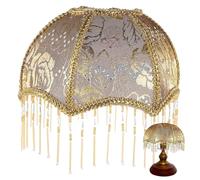 Lampe vintage avec des glands, 9, 8 pouces de diamètre..Shade à lampe à franges, ombre festonnée dôme, ombres de antique remplacement pour lampadaires table E27 Lampadaires
