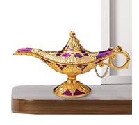 Lampe Vintage, Lampe en métal souhaitant Une lumière, Décoration de Lampe Magique, Ornements en métal rétro pour la Maison, Cadeaux de fête de Noël
