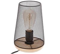 Lampe ""Zely"" gris H23cm - Atmosphera createur d'interieur