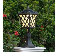 Lampependue Pour Poteau de Jardin, Éclairage D'Extérieur, 52 Cm de Hauteur, Éclairage Solaire Pour Poteau, Clôture, Terrasse, Colonne, Lanterne Étanche Pour Jardin, Cour Ou Allée - Ac100-240 V
