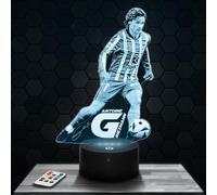 Lampephoto.fr - Lampe 3D A. Griezmann Footballeur International Français, Veilleuse Tactile Led, Effet Hologramme 3D, Idée Cadeau Noël Anniversaire Homme Femme, Objet décoration chambre