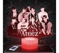 Lampephoto.fr - Lampe 3D Atee Deco Chambre Fille, Lampe 3D Atee, Objet K-Pop Corée, Pop Coréene, Idée Cadeau Décoration LED Veilleuse deco Bureau, Idée Cadeau Noel, Adolescent Original, TOP