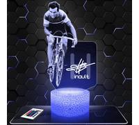 Lampephoto.fr - Lampe 3D B. Hinault Cyclisme Décoration Vélo Cycliste, Idée Cadeau Homme Femme, Objet Bernard H Cyclisme Veilleuse LED Adulte Déco Chambre, Idee Cadeau Noel Homme Femme Original