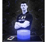 Lampephoto.fr - Lampe 3D B. Pavard Joueur de Foot, Sport, Idée Cadeau Fan de Foot, Veilleuse Tactile Led Illusion, Effet Hologramme 3D, Cadeau Noël Anniversaire Garçon Fille