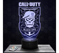 Lampephoto.fr - Lampe 3D Black Op Cod Deco Chambre Enfant, Lampe 3D Black Ops Cod, Objet Gaming Gamer Jeux Video, Idée Cadeau Déco Lampe LED Veilleuse Deco Bureau, Idée Cadeau Ado Original, TOP