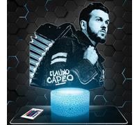 Lampephoto.fr - Lampe 3D C. Capéo Idée Cadeau Fan Chanson Française, Veilleuse Tactile Led Illusion, Effet Hologramme 3D, Idée Cadeau Noël Anniversaire Homme et Femme