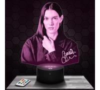 Lampephoto.fr - Lampe 3D C. Cardin Actrice et Musicienne Canadienne, Veilleuse Tactile Led, Effet Hologramme 3D, Idée Cadeau Noël Anniversaire Homme Femme, Objet décoration chambre
