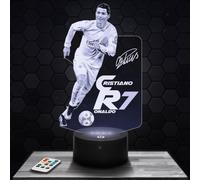 Lampephoto.fr - Lampe 3D C. Ronaldo Real M Décoration Collection Footballeur, Idée Cadeau Homme Femme, Objet C. Ronaldo Real M, Veilleuse LED Déco Chambre, Idee Cadeau Noel Homme Femme Original, TOP