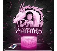 Lampephoto.fr - Lampe 3D Chi hiro et Haku, Manga japonais, Cadeau Fan d'Anime, Veilleuse Tactile Led Illusion, Effet Hologramme 3D, Idée Cadeau Noël Anniversaire Garçon et Fille TOP