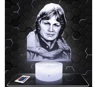 Lampephoto.fr - Lampe 3D Claude F. Idée Cadeau Fan Chanson Française, Veilleuse Tactile Led Illusion, Effet Hologramme 3D, Idée Cadeau Noël Anniversaire Garçon et Fille TOP
