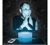 Lampephoto.fr - Lampe 3D Dalaï Lama Déco Spirituel Meditation Yoga Relaxation Zen, Idée Cadeau Homme Femme, Objet Dalaï Lama Veilleuse Adulte Déco Chambre, Idee Cadeau Homme Femme Original, TOP