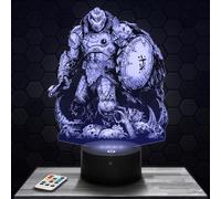Lampephoto.fr - Lampe 3D Do om: The D. Ages Jeu vidéo FPS Shooter Jeu de combat Jeux Vidéo Cadeau Geek Homme, Gamer, Veilleuse Tactile Led, Effet Hologramme 3D, Idée Cadeau Noël Anniversaire Homm